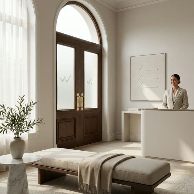 Welcoming entryway to a premium space for a fast 10-minute onboarding start
